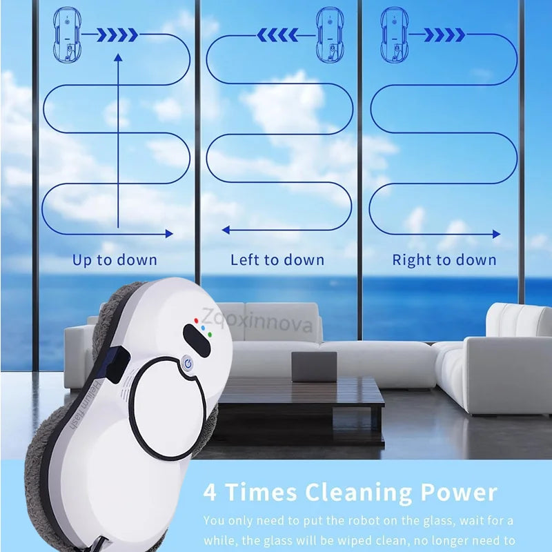 UPS System Robot Window Cleaner & Vacuum – Smart Home Appliance for Auto Glass & Floor Cleaning