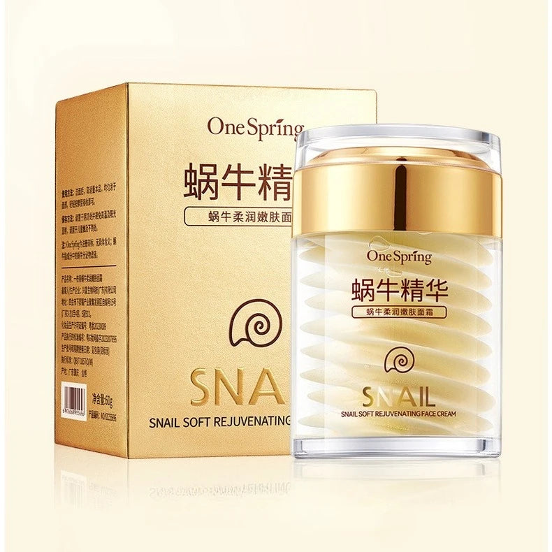 Snail Collagen Skincare Set - Anti-Aging Face Cream & Eye Serum for Dark Circles