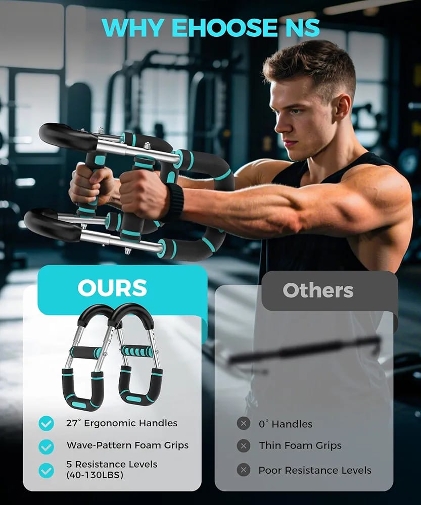 Arm Strength Device U-shaped Men&#039;s 30kg Arm Training Fitness Equipment Home Arm Bar Pastor Grip Strength Sports Training Bar